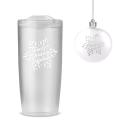 Thanks For Making A Difference Frosted Tumbler & Ornament Set
