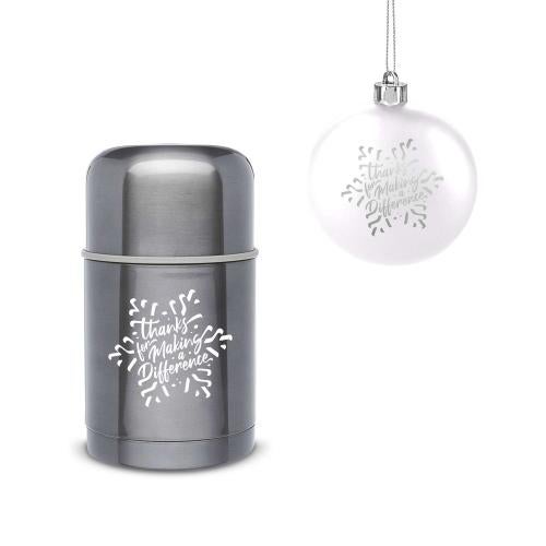 Corporate Gifts - Shop by Occasion - Holiday Gifts - Ornaments - Making a Difference Thermos & Ornament Holiday Gift Set