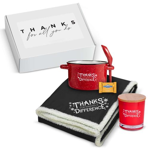 Corporate Gifts - Employee Gifts - Gift Sets - Care Packages - Thanks Candlelit Comfort Holiday Gift Box
