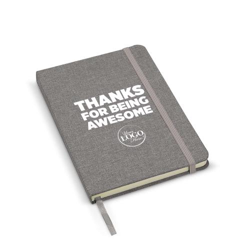 Corporate Gifts - Employee Gifts - Notebooks - rPET Canvas Journal Appreciation Gift