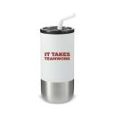 Working Growing Succeeding Stainless Straw Tumbler