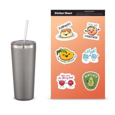 DIY Personalized Straw Tumbler Sticker Set - Drinkware