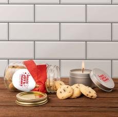 Peace Joy & Thanks Cookie Candle Gift Box - Gift Sets