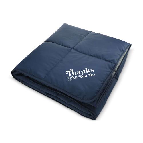 Corporate Gifts - Blankets - Thanks for All You Do Puffer Blanket