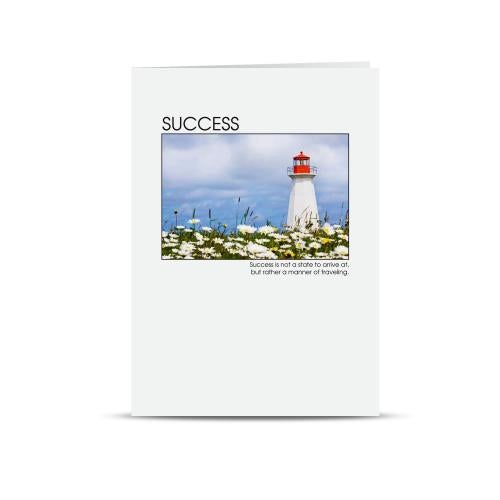 Corporate Gifts - Greeting Cards - Anniversary Cards - Anniversary Success Lighthouse Greeting Cards (25 Pack)