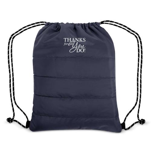 Custom Puffy Drawstring Backpack Corporate Gifts - Executive Gifts - Executive Bags - Custom Puffy Drawstring Backpack