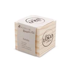 Custom Wooden Plant Cube - Eco-Friendly Gifts