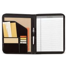 Custom Leather Zipper Padfolio - Padfolios