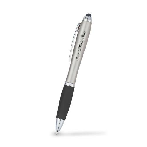 Corporate Gifts - Pens & Pen Cups - Highlighters - Custom Silver Barrel Deluxe Pen