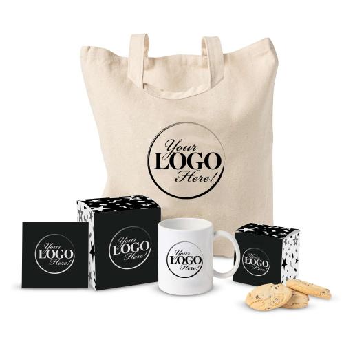Corporate Gifts - Employee Gifts - Bags & Totes - Bag Gift Sets - Custom Gift Cookie & Tote Set