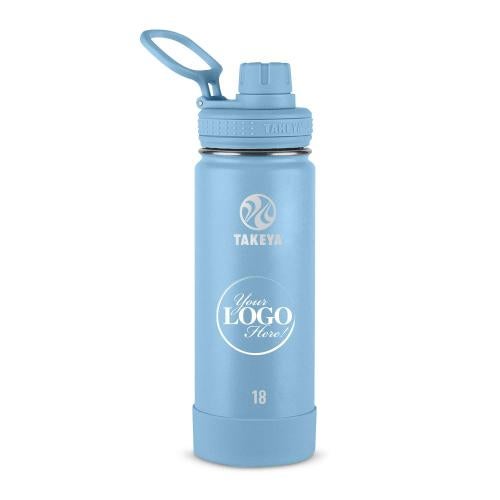 Corporate Gifts - Drinkware - Water Bottles - Custom Gift  Takeya® 18oz Actives with Spout Lid