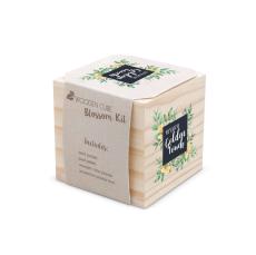 Golden Touch Wooden Plant Cube - Employee Gifts