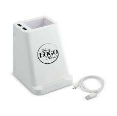 Custom Gift Pen Holder & Charger - Pens & Pen Cups