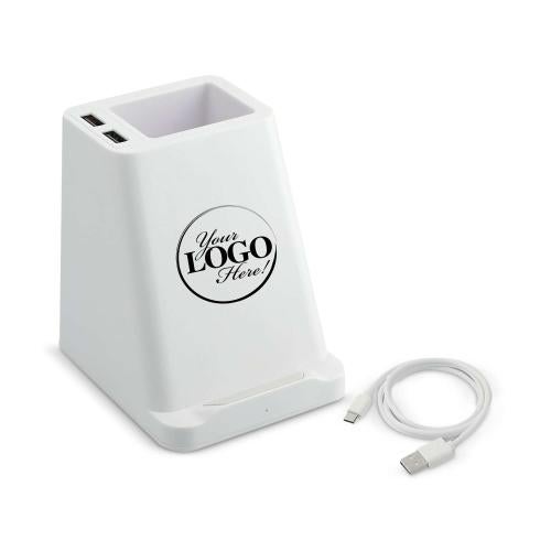 Corporate Gifts - Tech Accessories - Custom Gift Pen Holder & Charger