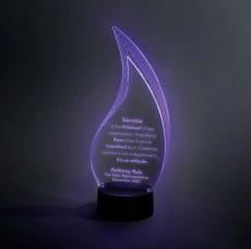 Flame Light-Up Acrylic Award - New Awards