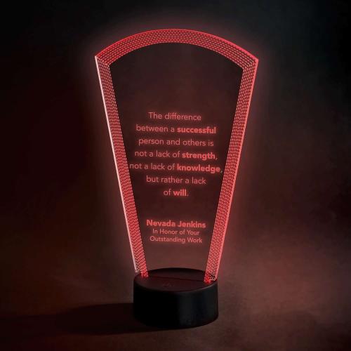 Awards & Recognition - Acrylic Awards - Arch Light-Up Acrylic Award