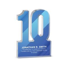 Acrylic Desktop Number Award - Corporate Gifts