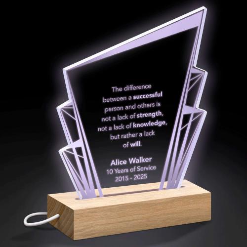 Awards & Recognition - Acrylic Awards - Peak LED Light-Up Award