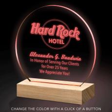Circle LED Light-Up Award - New Awards