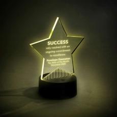 Star Light-Up Acrylic Award - Awards & Recognition