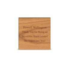 Cherry Wood Stacking Award - Eco-Friendly Awards