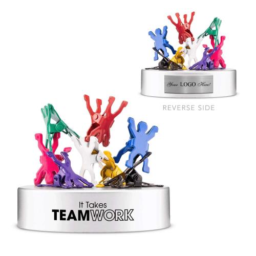 Corporate Gifts - Employee Gifts - Fun Motivational Gifts - Teamwork Magnetic Clip Holder