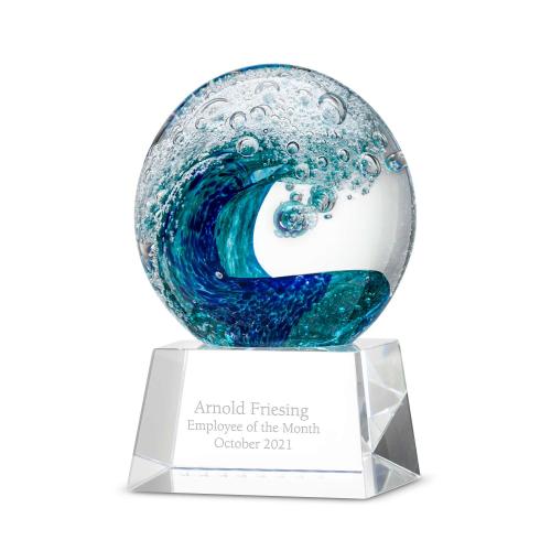 Awards & Recognition - Glass Trophies - Art Glass Awards - Atlantic Art Glass Award