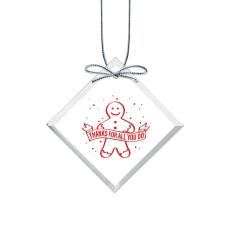 Square Crystal Holiday Ornament - Shop by Occasion