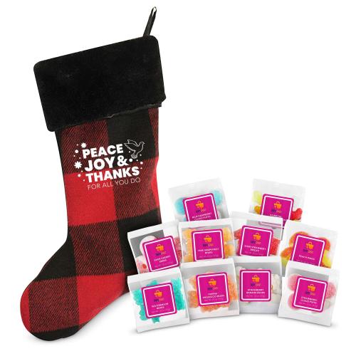 Seasons Sweets Appreciation Holiday Stocking Corporate Gifts - Shop by Occasion - Holiday Gifts - Blankets & Socks - Seasons Sweets Appreciation Holiday Stocking