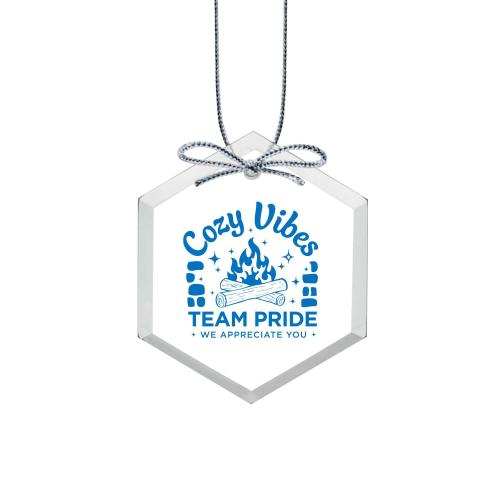 Corporate Gifts - Shop by Occasion - Holiday Gifts - Ornaments - Hexagon Crystal Holiday Ornament