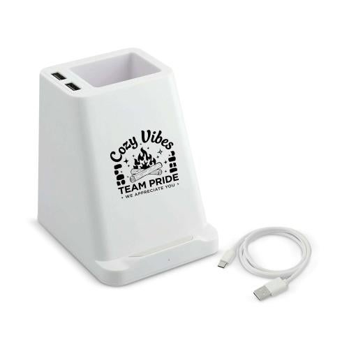 Corporate Gifts - Shop by Occasion - Holiday Gifts - Desk & Office - Holiday Gift Pen Holder & Charger