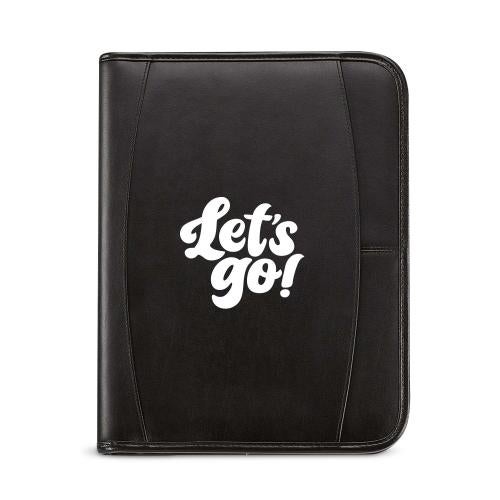 Corporate Gifts - Employee Gifts - Employee Appreciation Leather Zipper Padfolio