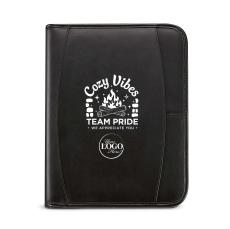 Holiday Appreciation Leather Zipper Padfolio - Padfolios
