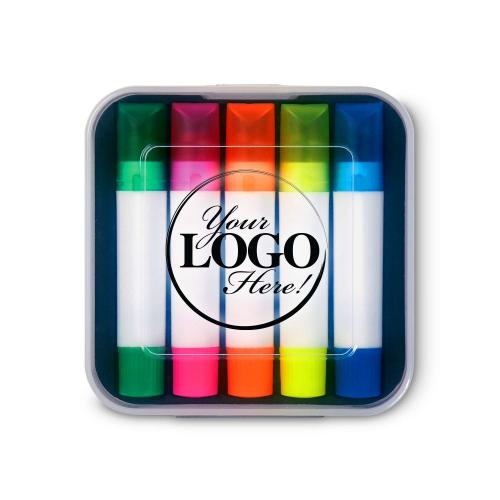 Corporate Gifts - Pens & Pen Cups - Highlighters - Custom Wax Gel Highlighter Set