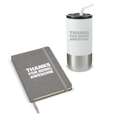 Appreciation rPET Journal & Tumbler Gift Set - Customer Service Week
