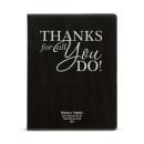Thanks for All You Do Personalized Vegan Leather Padfolio