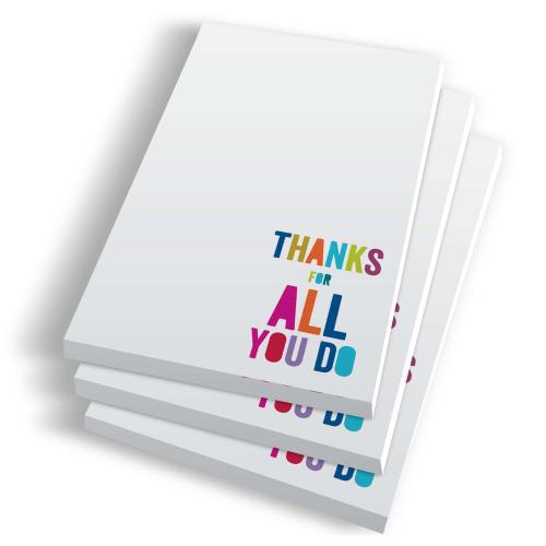 Corporate Gifts - Notepads - Thanks for All You Do Notepads