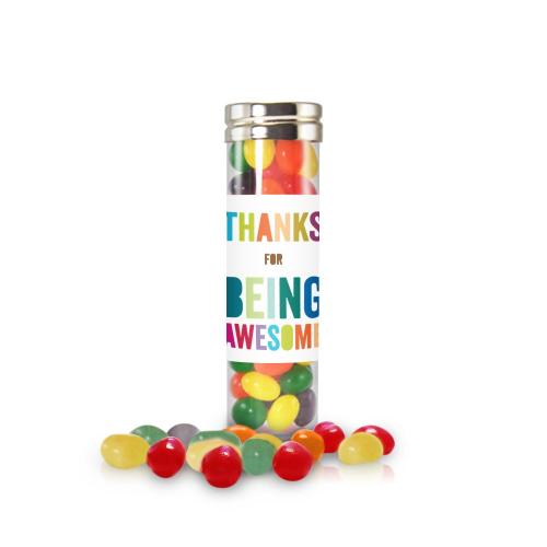 Corporate Gifts - Employee Gifts - Fun Motivational Gifts - Jelly Bean Tube Appreciation Gift