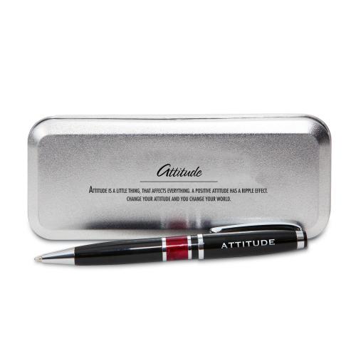 Attitude Rainbow Drop Chrome Pen Corporate Gifts - Pens & Pen Cups - Gift Pens - Attitude Rainbow Drop Chrome Pen