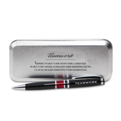 Teamwork Rowers Chrome Pen Corporate Gifts - Executive Gifts - Executive Pens & Journals - Teamwork Rowers Chrome Pen
