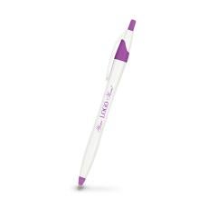 Holiday Appreciation White Barrel Value Pens - Holiday Gifts