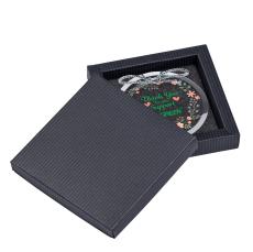 Square Crystal Holiday Ornament - Client Gifts