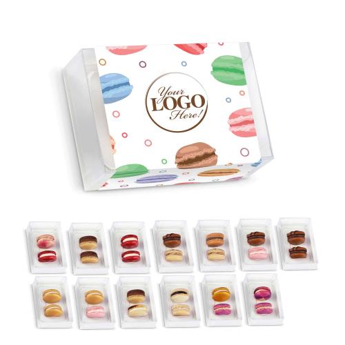 Corporate Gifts - Employee Gifts - Candy & Food - Cookies - Custom 2 Piece Macaron Gift Set