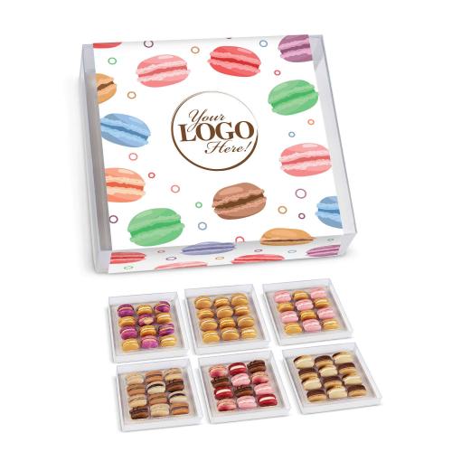 Corporate Gifts - Employee Gifts - Candy & Food - Cookies - Custom 12 Piece Macaron Gift Set