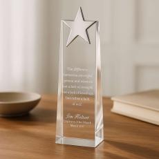Super Star Tower Crystal Award - Glass Trophies