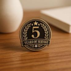 5 Years of Service Lapel Pin - Work Anniversary Gifts