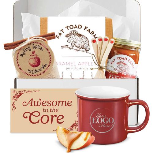 Corporate Gifts - Employee Gifts - Gifts for Remote Employees - Caramel Apple Camp Mug Gift Set