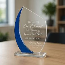 Crest Reflection Crystal Award - Glass Trophies