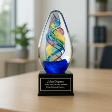Twister Art Glass Award - Glass Trophies