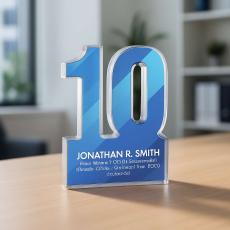 Acrylic Desktop Number Award - Years of Service Awards